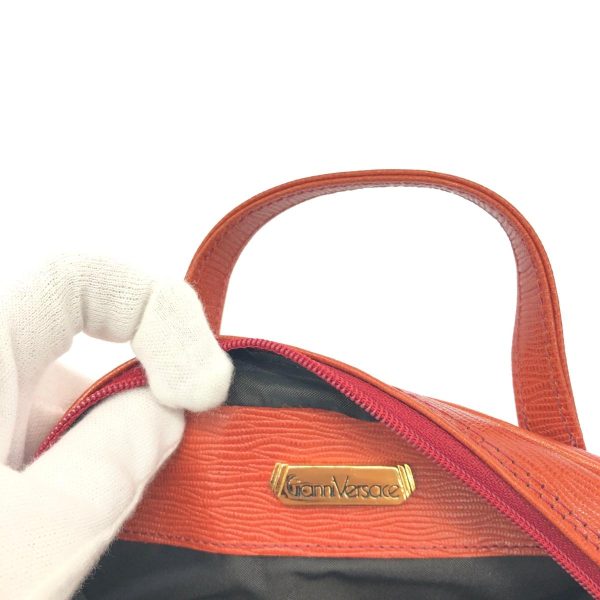 1240001084773 5 VERSACE 2WAY Bag Orange Multifunctional Bag