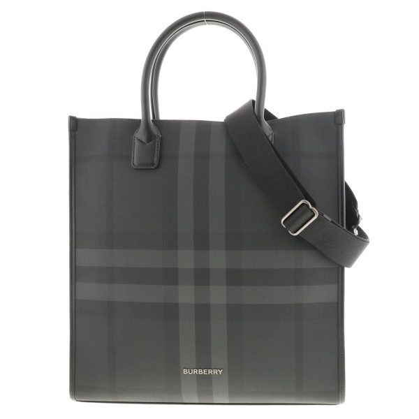 1240002020484 1 Burberry Slim Denny Shoulder Bag Check Black