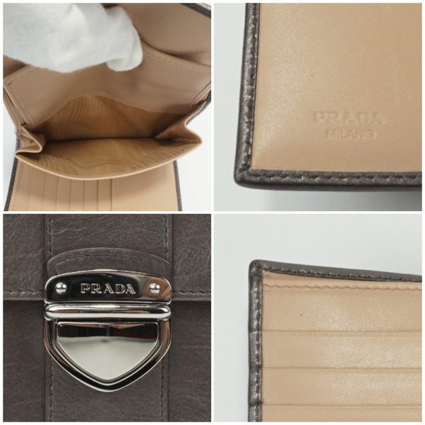 1240002035249 5 PRADA Wallet Black Push Lock Wallet