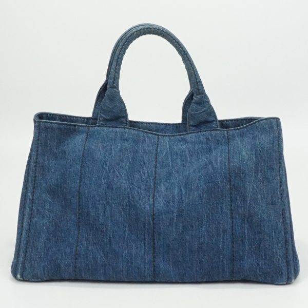 1240002036703 2 PRADA Kanapa tote bag large bag denim blue cloth bag