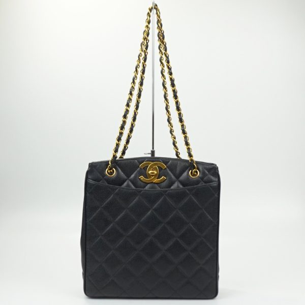 1240002044847 1 Chanel Caviar Tote Bag Black