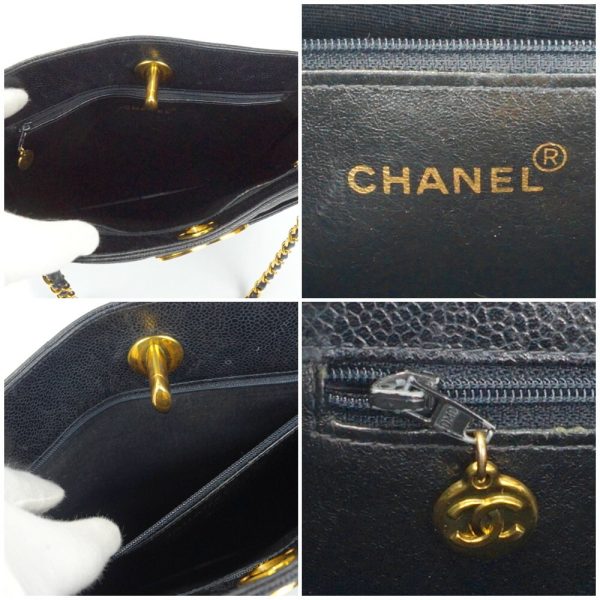 1240002044847 5 Chanel Caviar Tote Bag Black