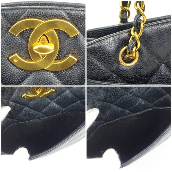 1240002044847 7 Chanel Caviar Tote Bag Black