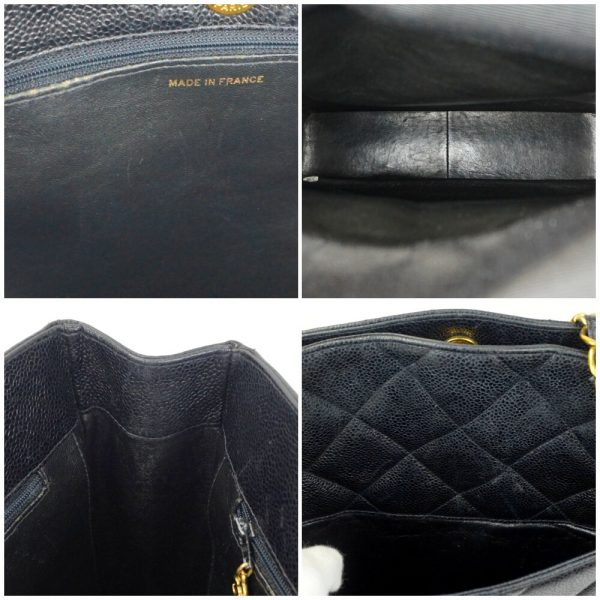 1240002044847 8 Chanel Caviar Tote Bag Black