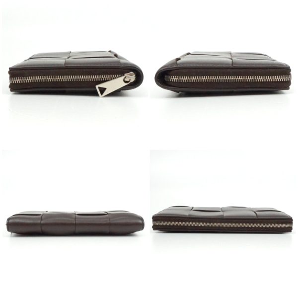 1240002047974 3 BOTTEGA VENETA Cassette Long Brown Braided Wallet