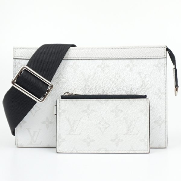 1240002050527 1 LOUIS VUITTON Gaston Wearable Wallet Taigarama 2way White