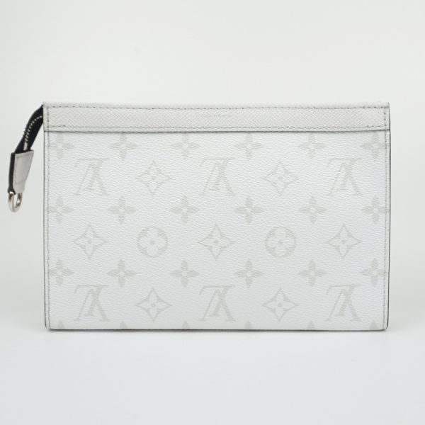 1240002050527 2 LOUIS VUITTON Gaston Wearable Wallet Taigarama 2way White