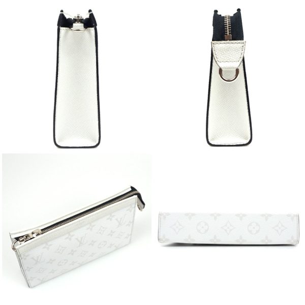 1240002050527 3 LOUIS VUITTON Gaston Wearable Wallet Taigarama 2way White