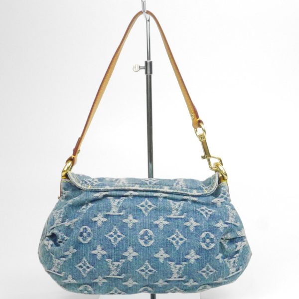 1240002050687 2 Louis Vuitton Mini Pretty Monogram Denim Shoulder Bag Blue