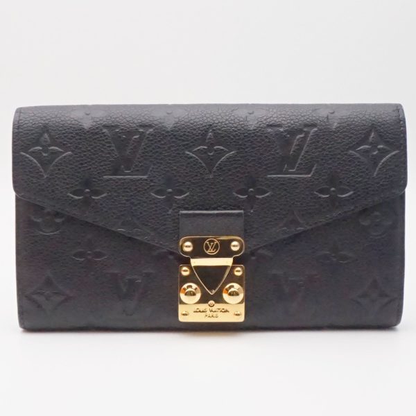 1240002050692 1 LOUIS VUITTON Metis Empreinte Noir Black Long Wallet