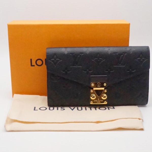 1240002050692 10 LOUIS VUITTON Metis Empreinte Noir Black Long Wallet