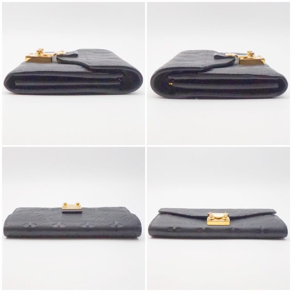 1240002050692 3 LOUIS VUITTON Metis Empreinte Noir Black Long Wallet