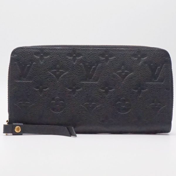 1240002050892 1 LOUIS VUITTON M61864 Zippy Empreinte Noir Black Long Wallet