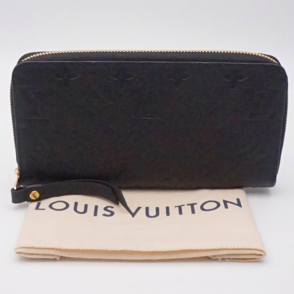 1240002050892 7 LOUIS VUITTON M61864 Zippy Empreinte Noir Black Long Wallet