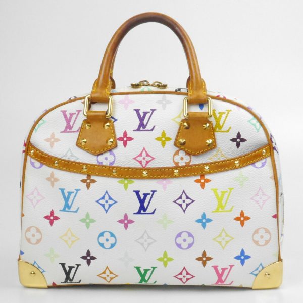 1240002050963 1 1 Louis Vuitton Multicolor Trouville Handbag White