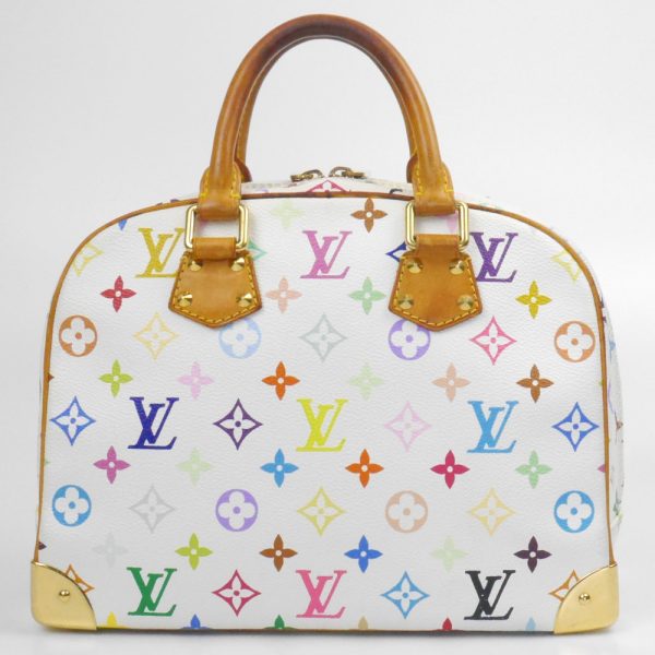 1240002050963 2 1 Louis Vuitton Multicolor Trouville Handbag White