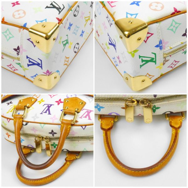 1240002050963 4 1 Louis Vuitton Multicolor Trouville Handbag White