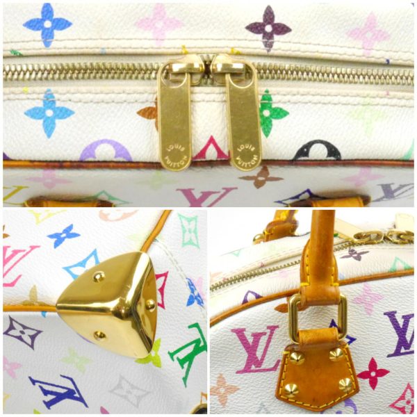 1240002050963 6 1 Louis Vuitton Multicolor Trouville Handbag White