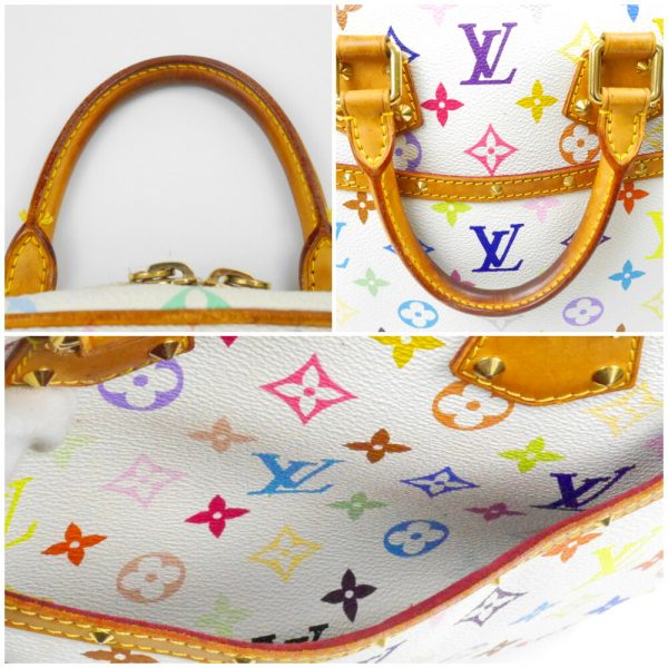 1240002050963 7 1 Louis Vuitton Multicolor Trouville Handbag White