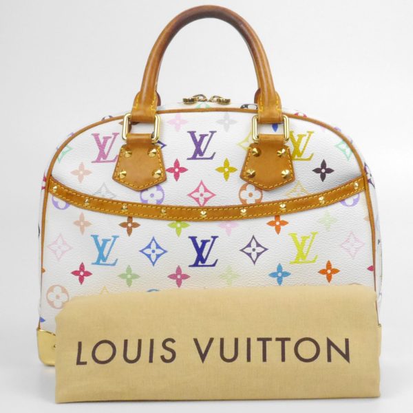 1240002050963 8 1 Louis Vuitton Multicolor Trouville Handbag White