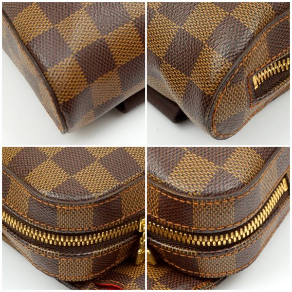 1240002051272 4 LOUIS VUITTON Jeronimos Ebene Brown Body Bum Bag Crossbody