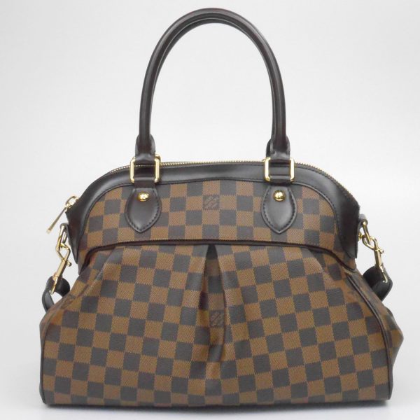 1240002051354 2 Louis Vuitton Trevi PM Damier Handbag Brown