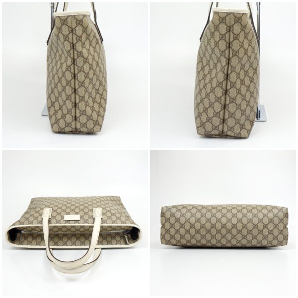 1240002051610 3 Gucci GG Supreme Tote Bag Beige