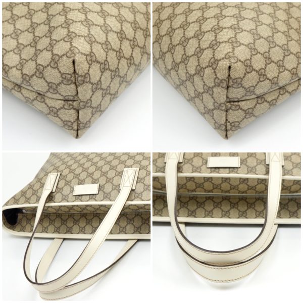 1240002051610 4 Gucci GG Supreme Tote Bag Beige