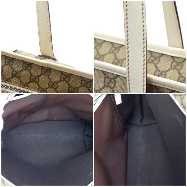 1240002051610 7 Gucci GG Supreme Tote Bag Beige