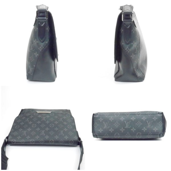 1240002051820 3 Louis Vuitton Messenger Explorer PM Shoulder Bag Black