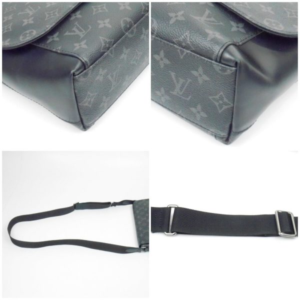 1240002051820 4 Louis Vuitton Messenger Explorer PM Shoulder Bag Black