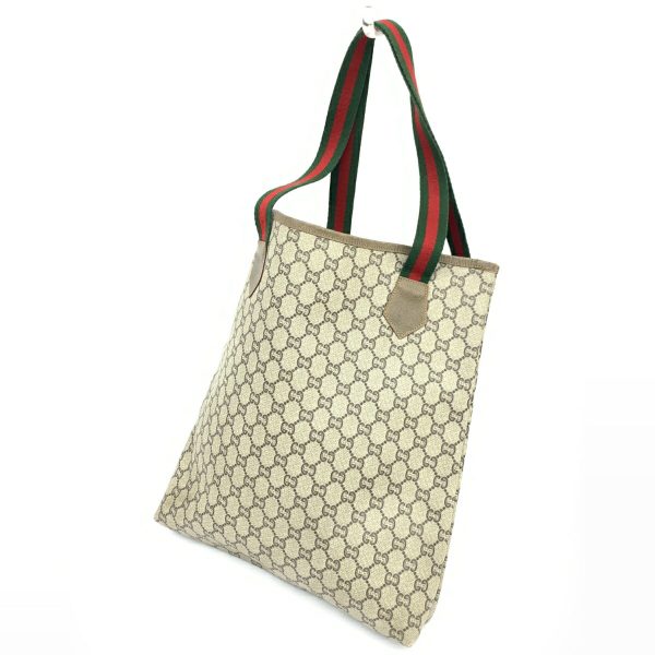 1240002206662 3 GUCCI PLUS Sherry line tote bag beige GG Supreme bag