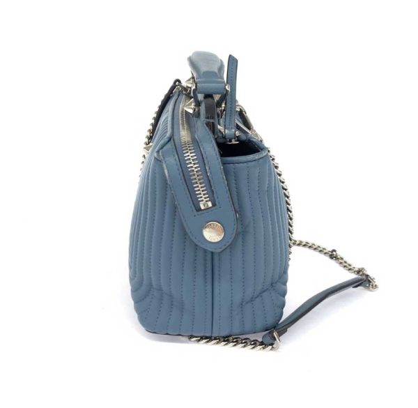 1240002221710 2 FENDI 2WAY bag blue 2 chamber hand shoulder bag