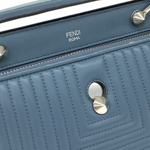 1240002221710 6 FENDI 2WAY bag blue 2 chamber hand shoulder bag