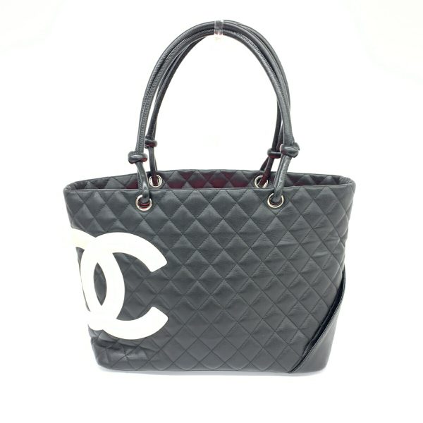 1240002224225 1 CHANEL Cambon Tote SealBlack Calfskin CocoMark Bag