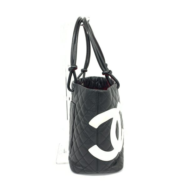 1240002224225 2 CHANEL Cambon Tote SealBlack Calfskin CocoMark Bag