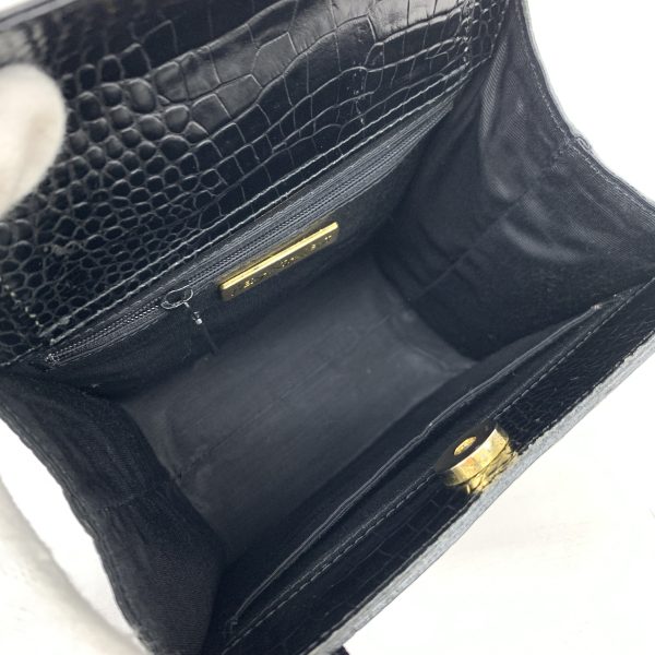 1240002224233 7 Saint Laurent Mini Tote Bag Black Croco Bag