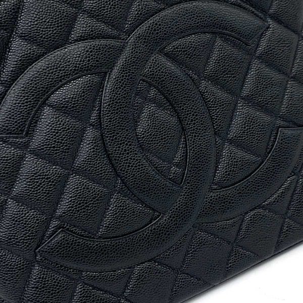 1240002224244 5 CHANEL tote Black caviar skin Cocomark Matelasse bag