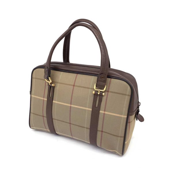 1240002226122 3 Burberry Handbag Brown Nova Check Pattern Bag