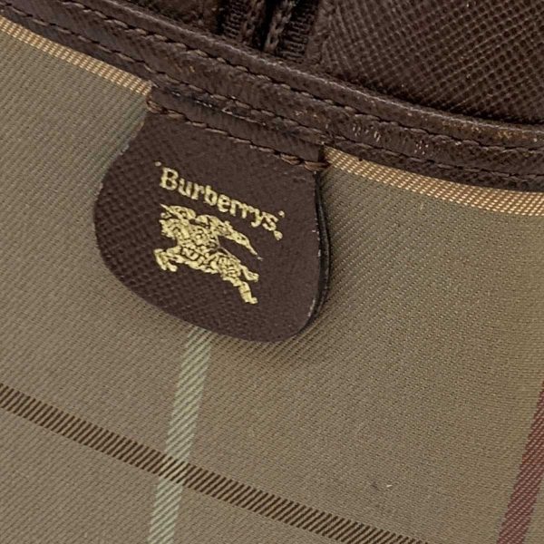 1240002226122 6 Burberry Handbag Brown Nova Check Pattern Bag