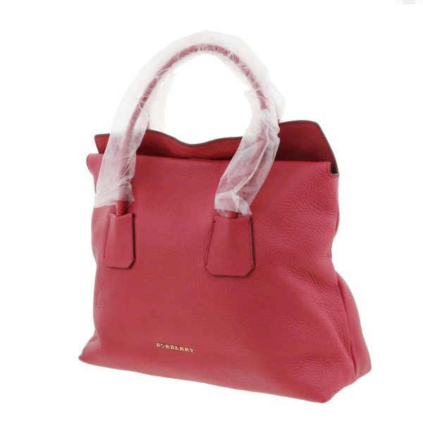 1240003006333 2 Burberry Calf Grain Handbag Pink Nova Check