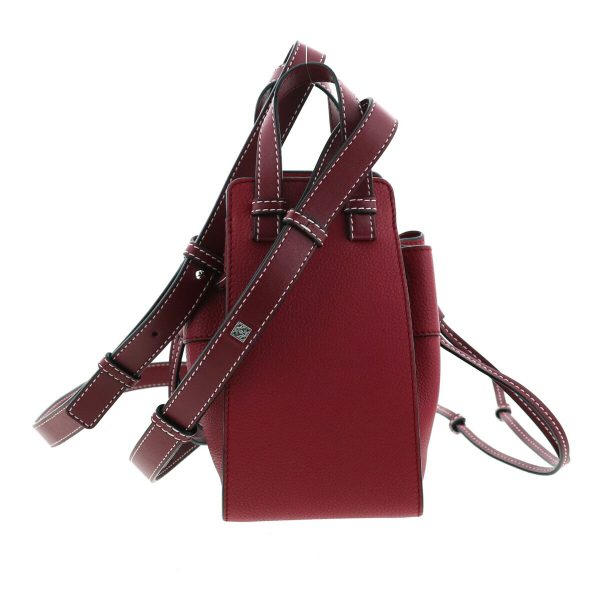 1240004023228 3 Loewe Hammock Drawstring Mini Shoulder Bag Wine Red