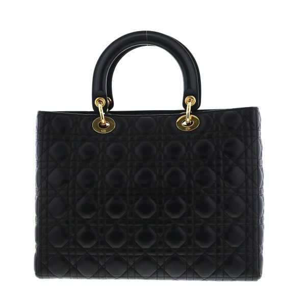 1240004025454 4 Christian Dior Cannage Handbag Black