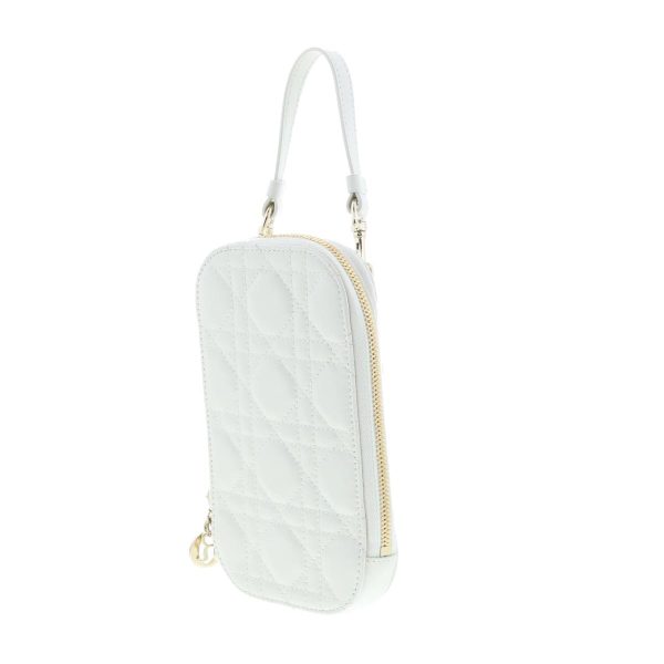 1240004027113 2 Dior Dior Phone Holder Shoulder Bag White