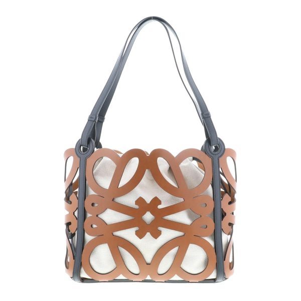 1240004028116 1 Loewe Anagram Cutout Tote Bag Brown