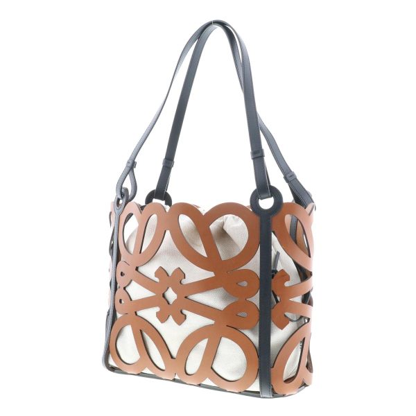 1240004028116 2 Loewe Anagram Cutout Tote Bag Brown