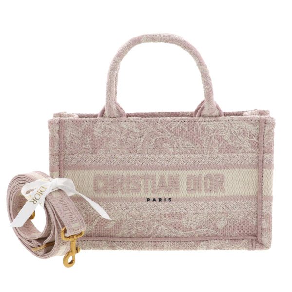 1240004032050 1 Christian Dior Book Tote Bag Mini Handbag Pink