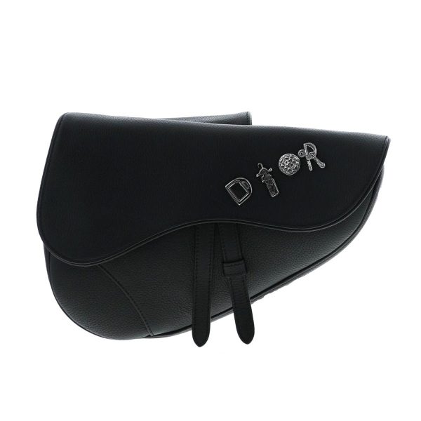 1240005023295 1 Dior Saddle Bag Waist Bag Saddle Bag Black