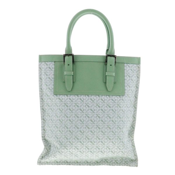 1240005025460 4 Loewe Road Line Anagram Tote Bag Green