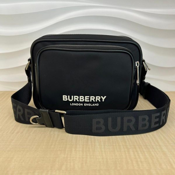 1240005027317 1 Burberry Nylon Shoulder Bag Black